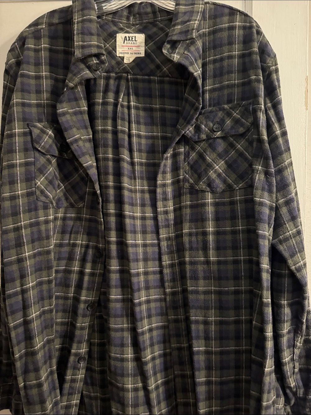 Men's Plaid Shirt Jacket - Blue & Gray